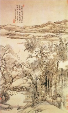 Wanghui trees in autumn old Chinese Oil Paintings